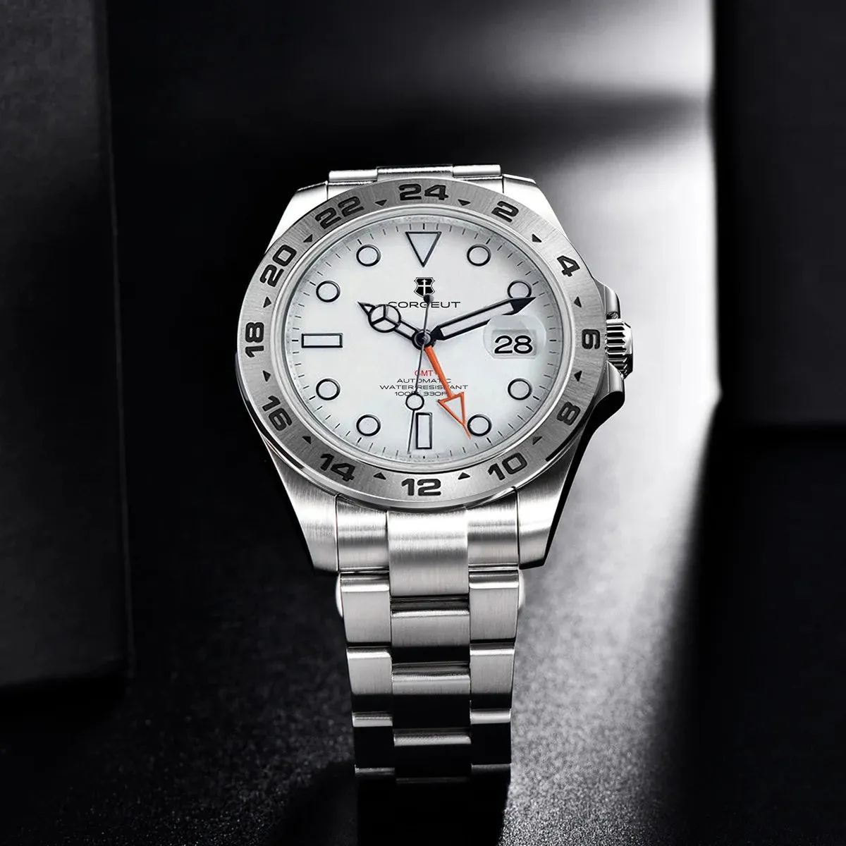 Corgeut NH34 GMT 39mm  Watches Automatic Mechanical Adventurer.