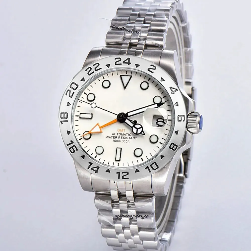 Corgeut NH34 GMT 39mm  Watches Automatic Mechanical Adventurer.