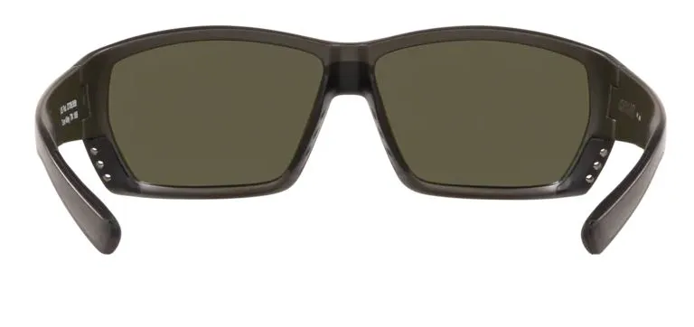 Costa Del Mar Mens Tuna Alley Matte Steel Gray Metallic Frame - Blue Mirror 580 Glass Lens - Polarized Sunglasses