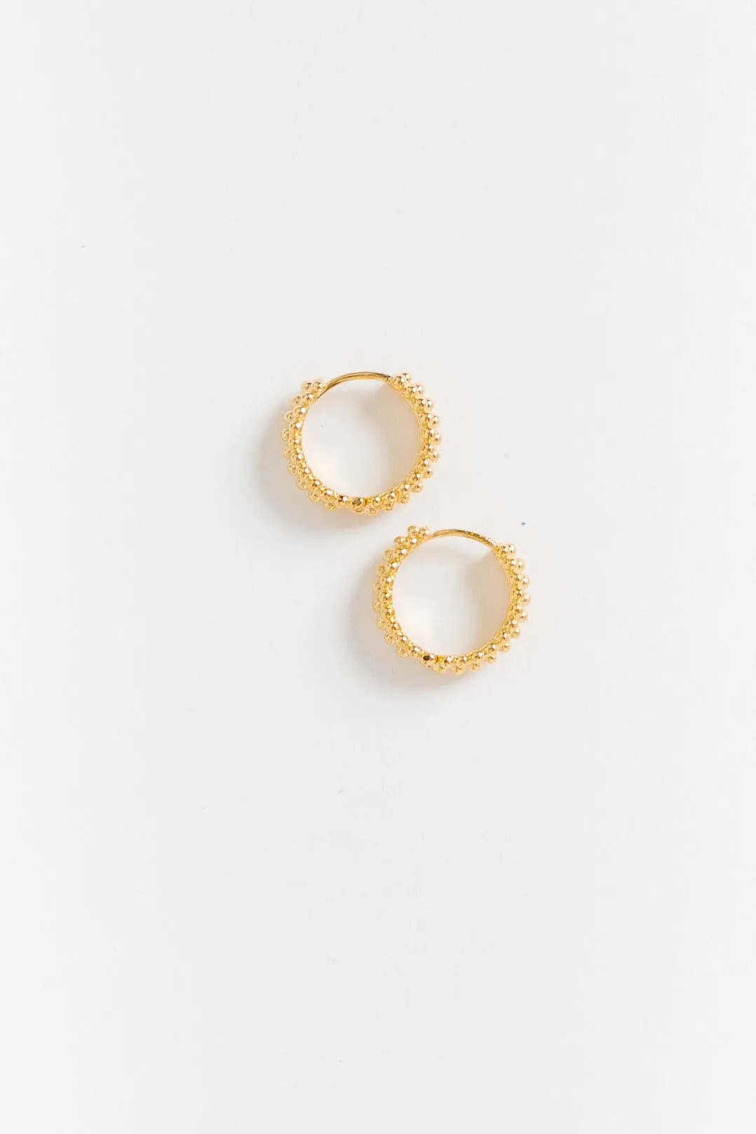 Cove Beaded Hoop Earring