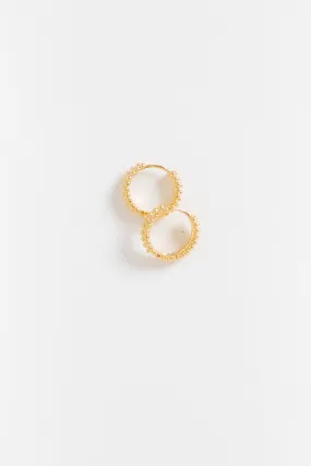 Cove Beaded Hoop Earring