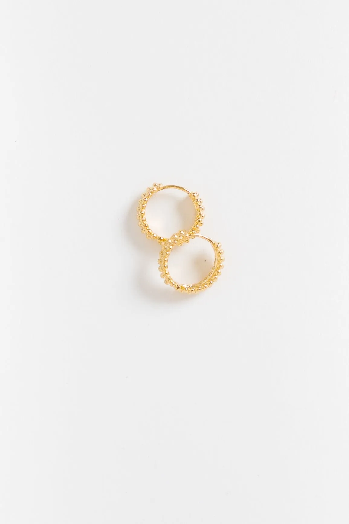 Cove Beaded Hoop Earring