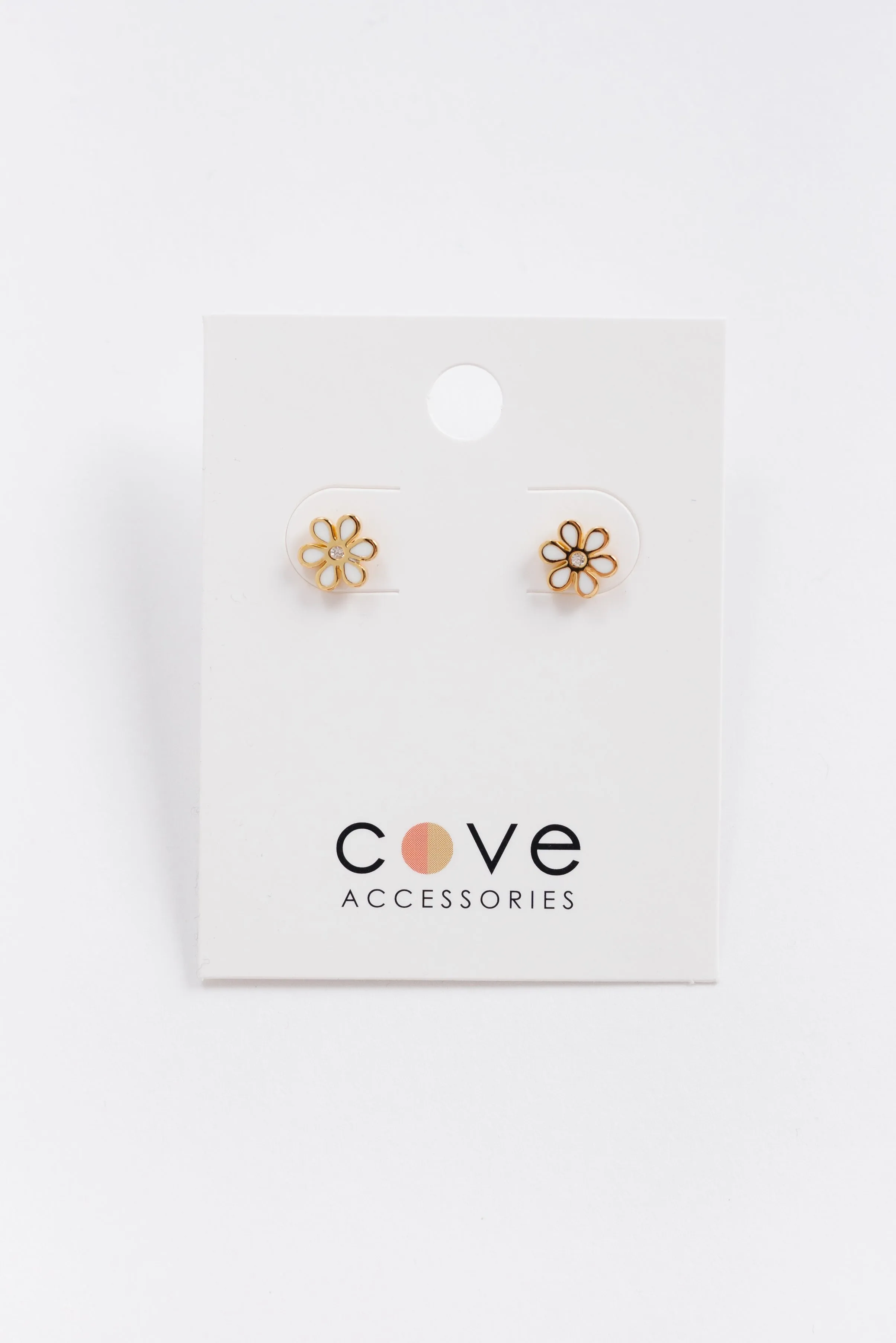 Cove Dainty Daisy Stud Earrings