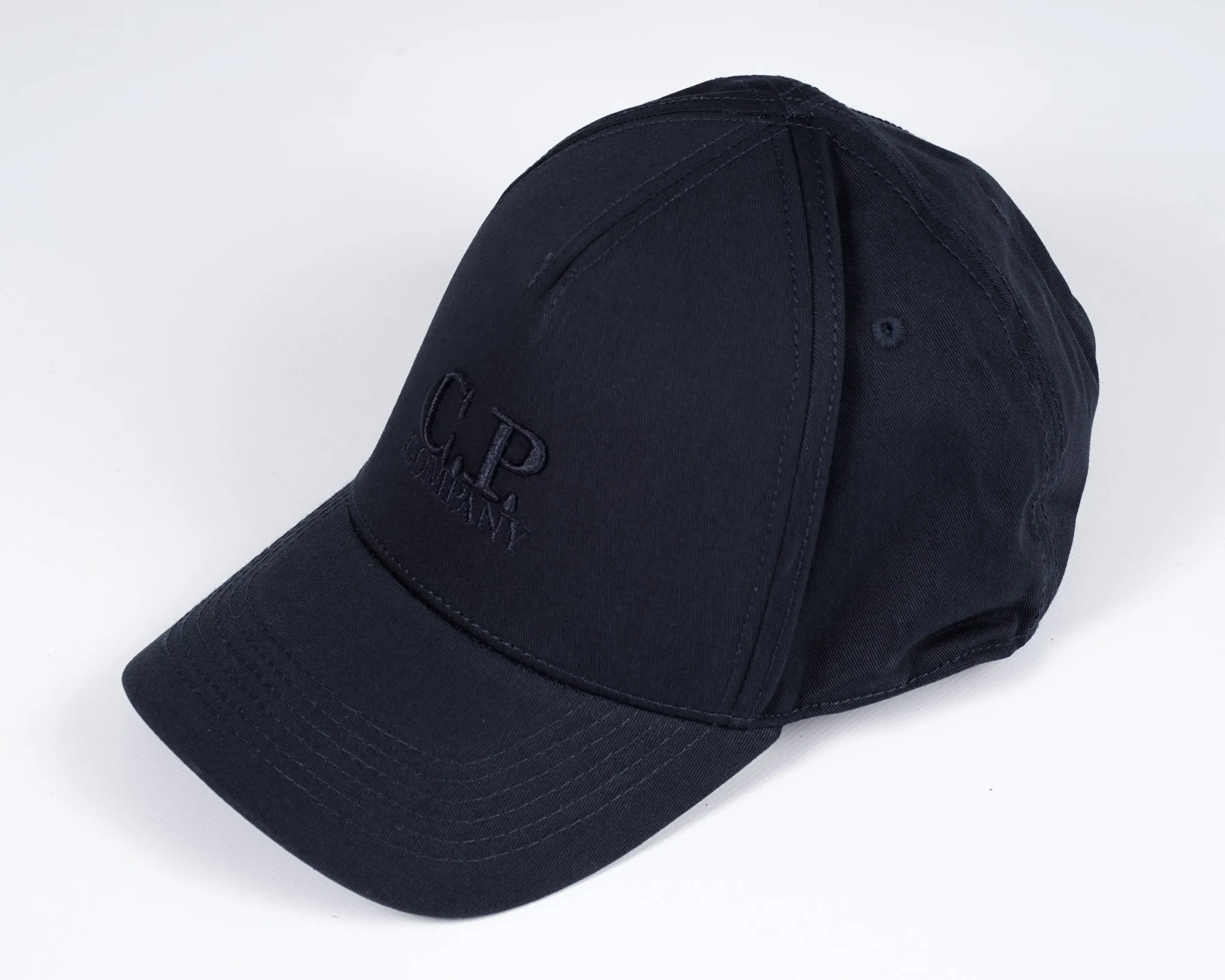 C.P. Company Gabardine Logo Cap / Total Eclipse