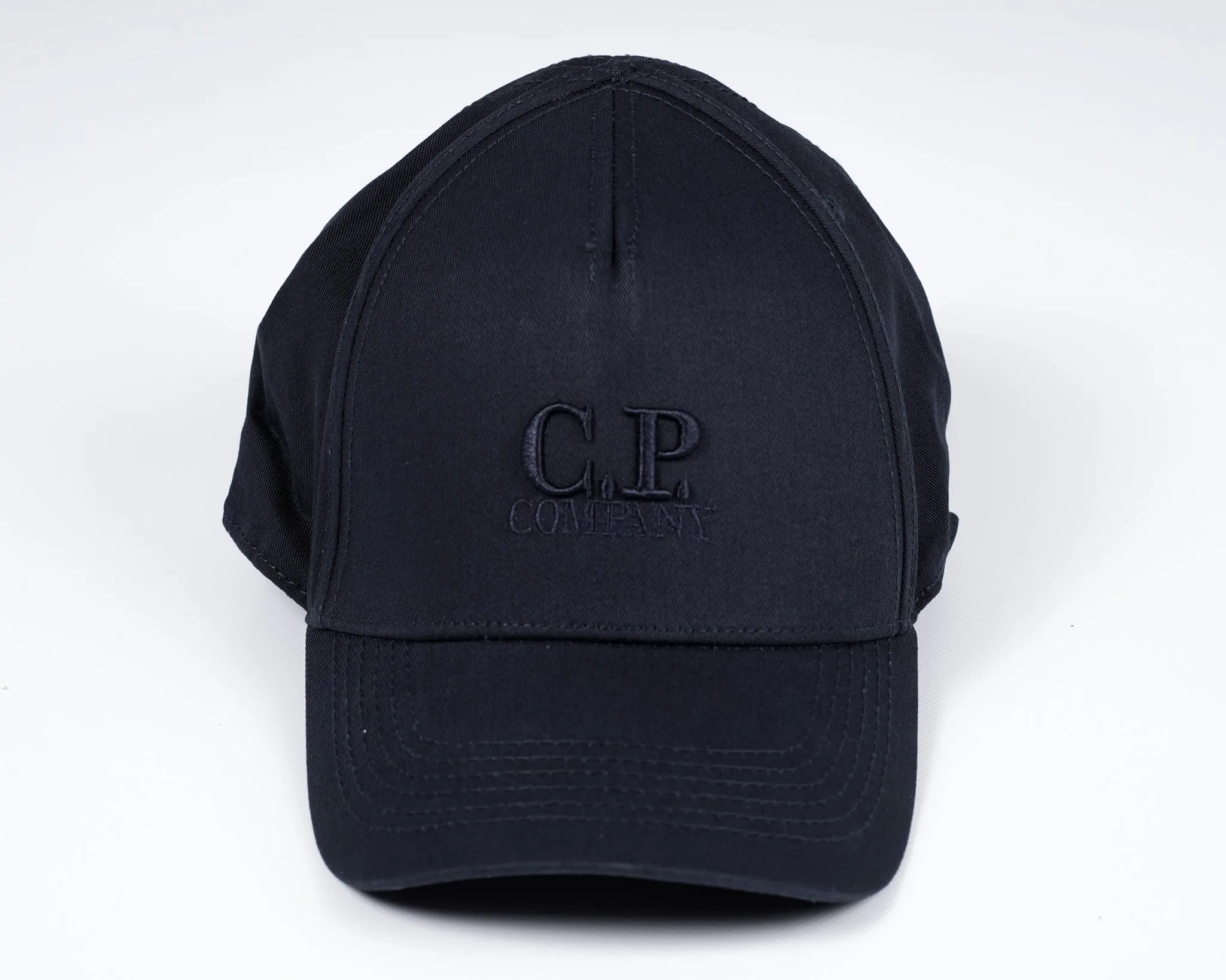 C.P. Company Gabardine Logo Cap / Total Eclipse