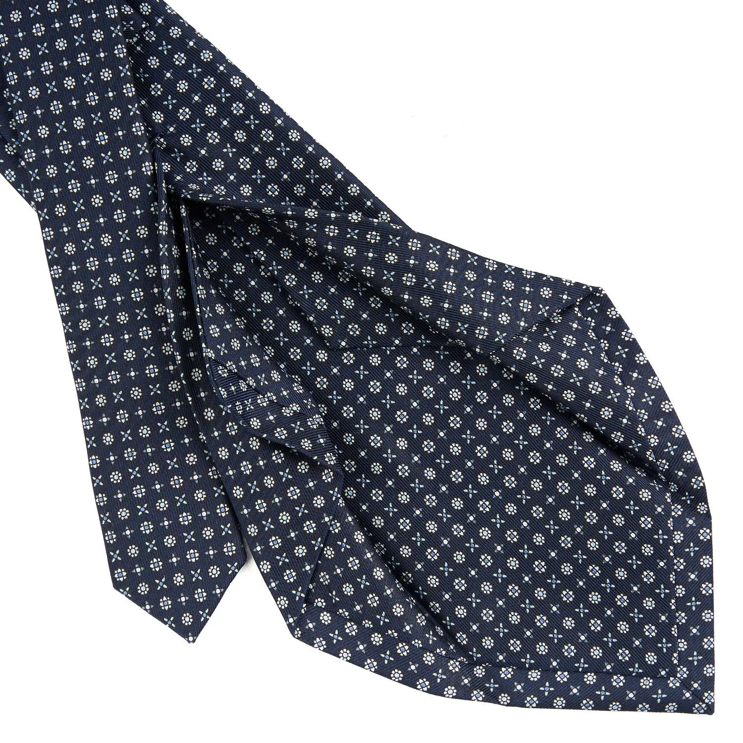 DARK BLUE 5 FOLD SARTORIAL SILK TIE