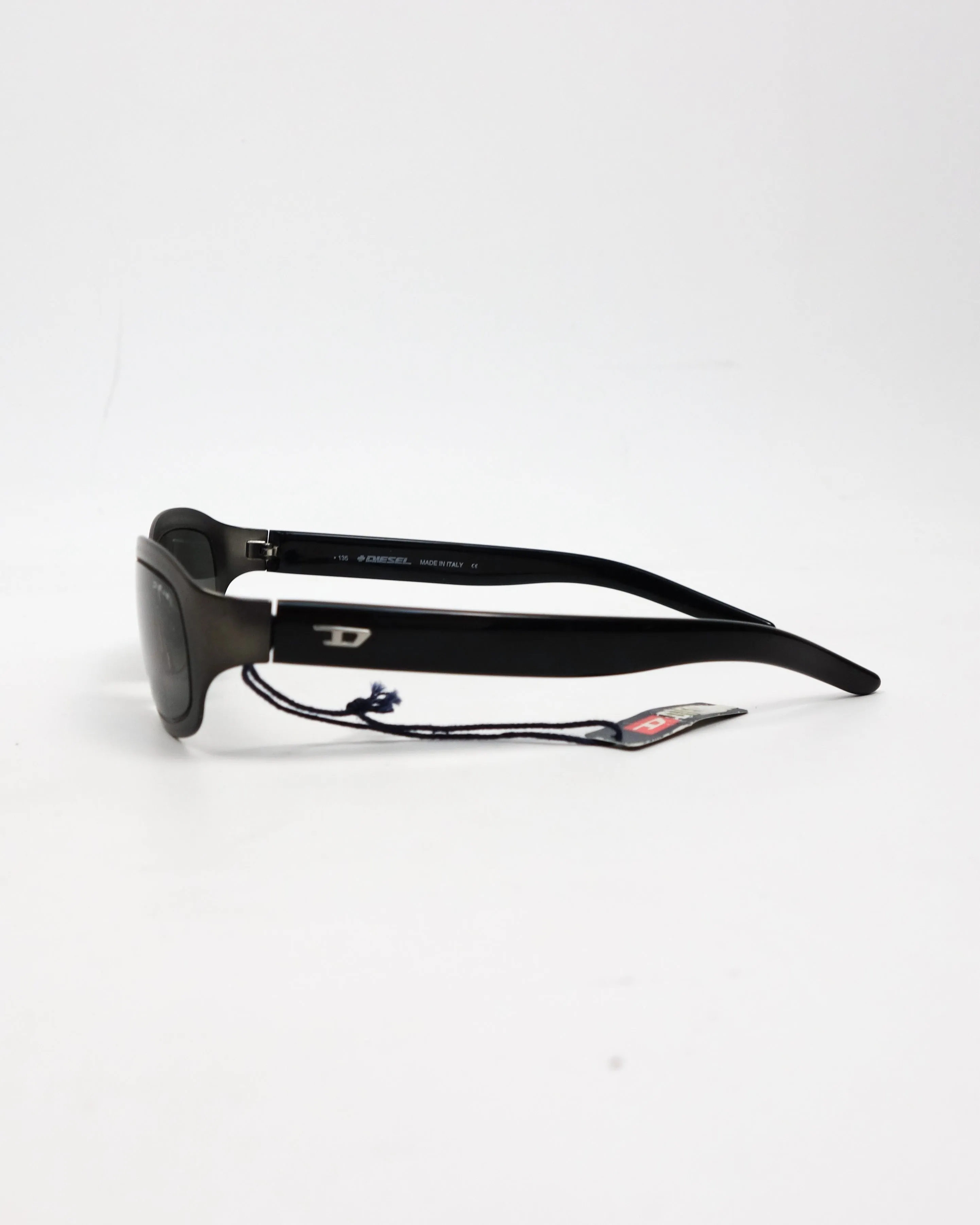 Diesel Clips Black & Grey Sunglasses 2000's