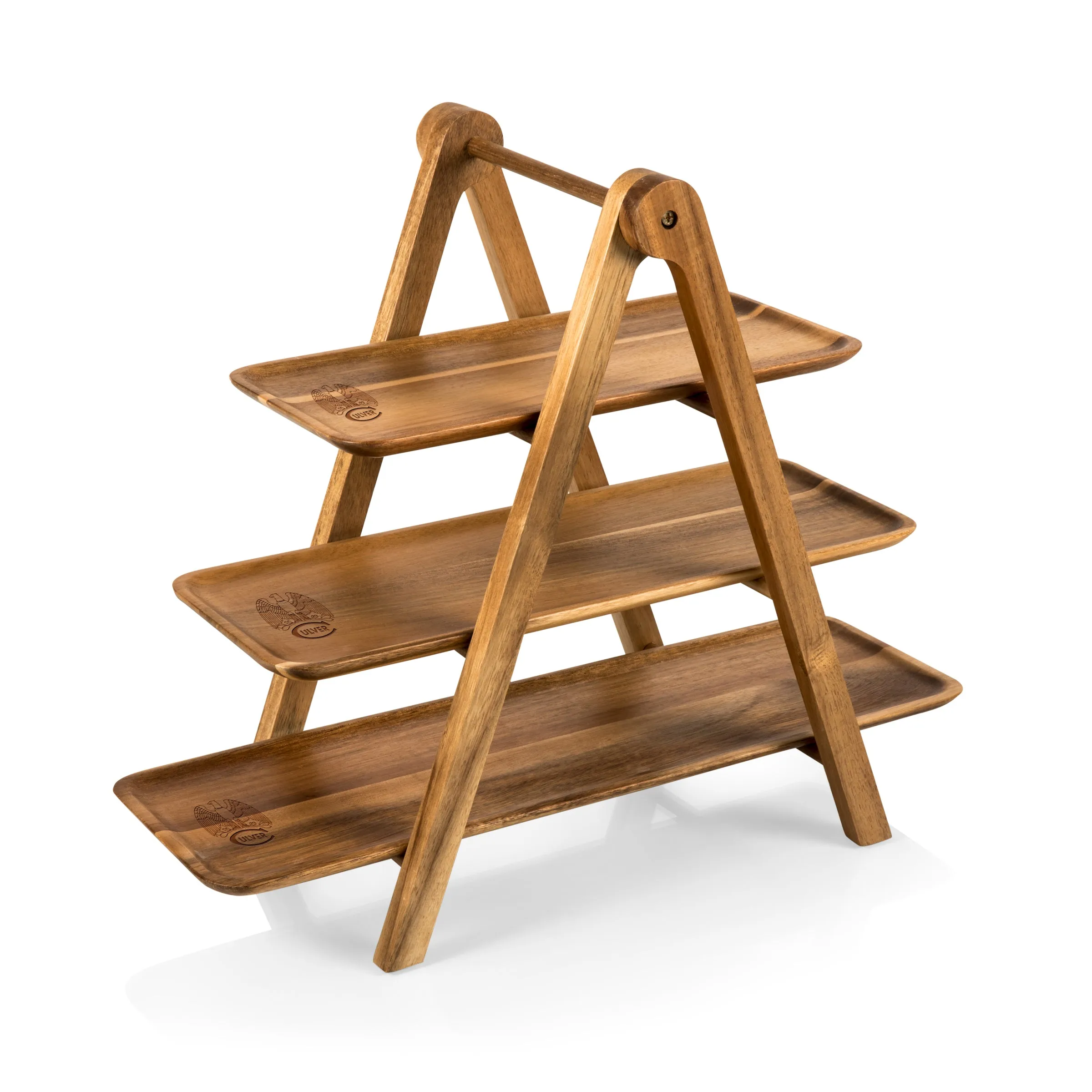 Eagle 3-Tier Wood Serving Ladder - Acacia Wood