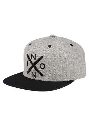 Exchange Snapback Hat - Heather Gray / Black