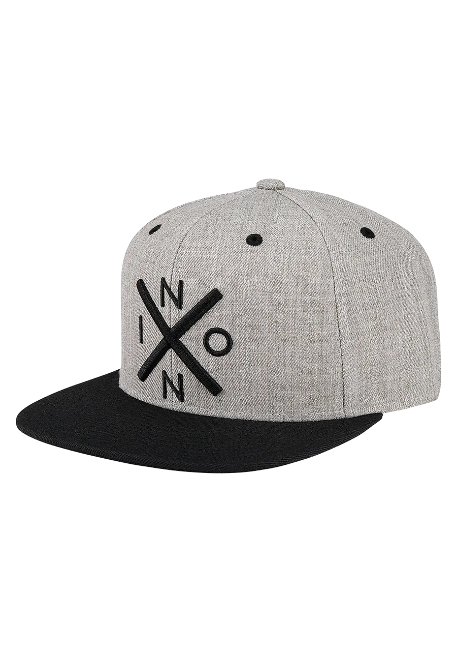 Exchange Snapback Hat - Heather Gray / Black