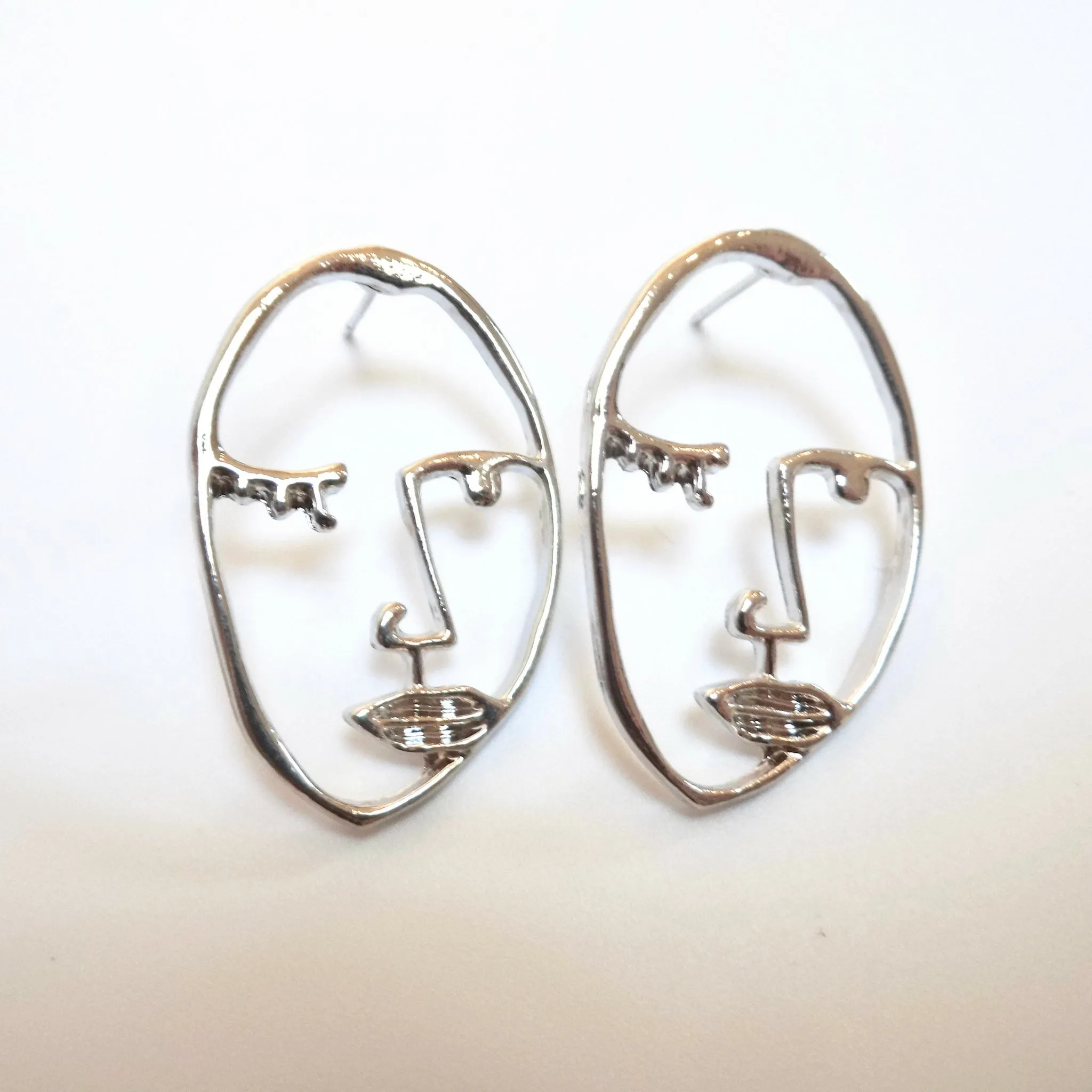 Face Earrings  (Two Colours)