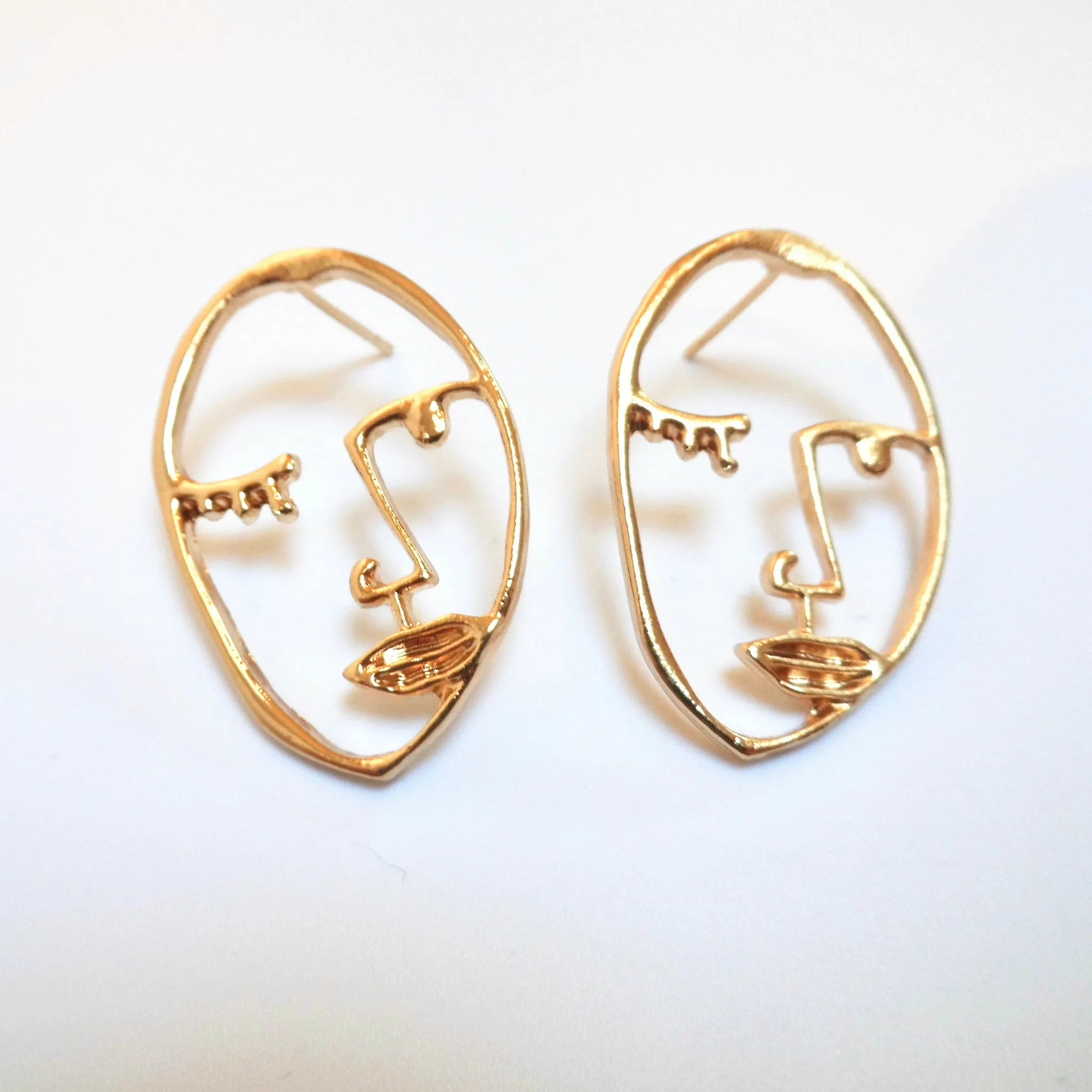 Face Earrings  (Two Colours)