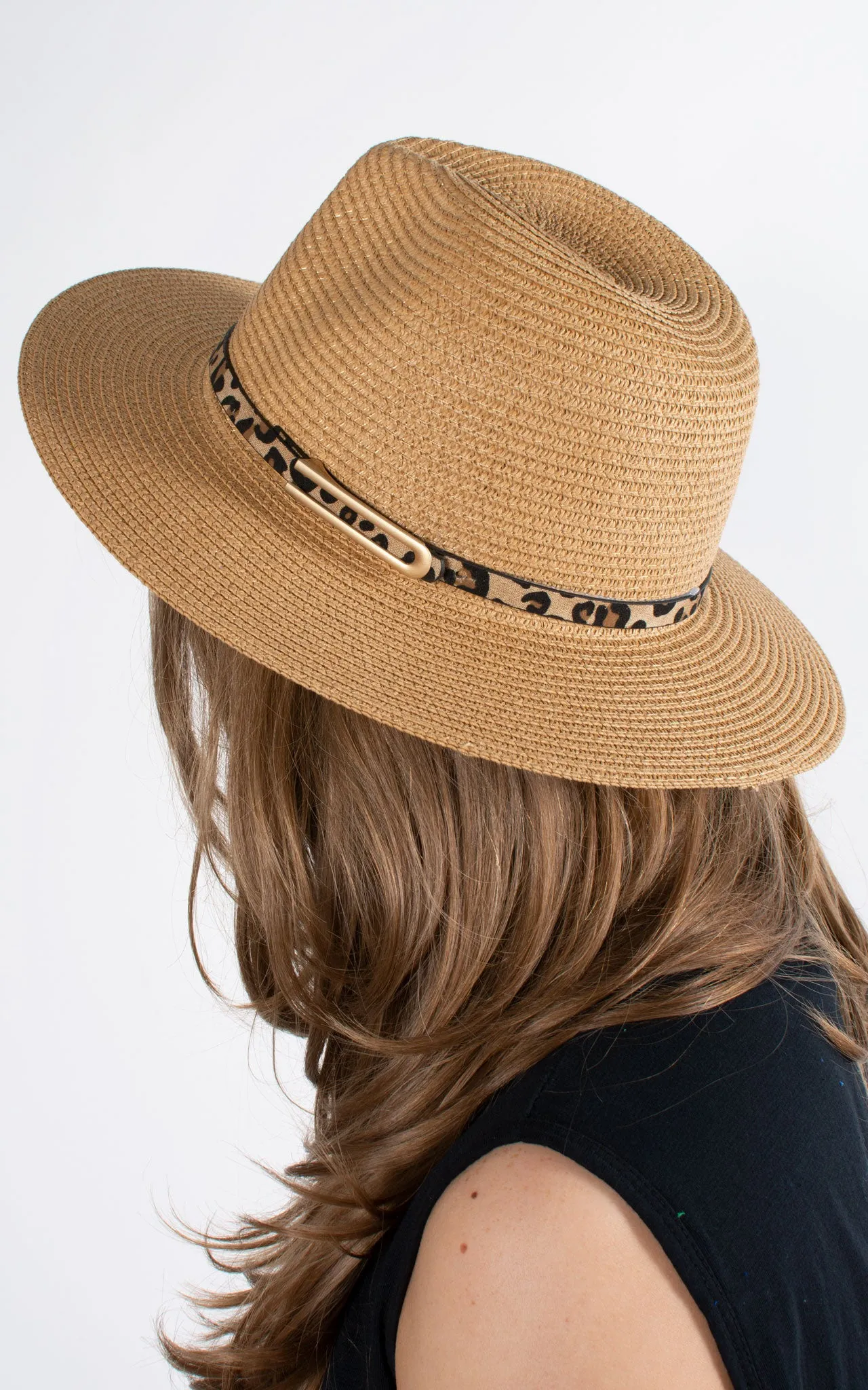 Flora Fedora | Leopard | Tan