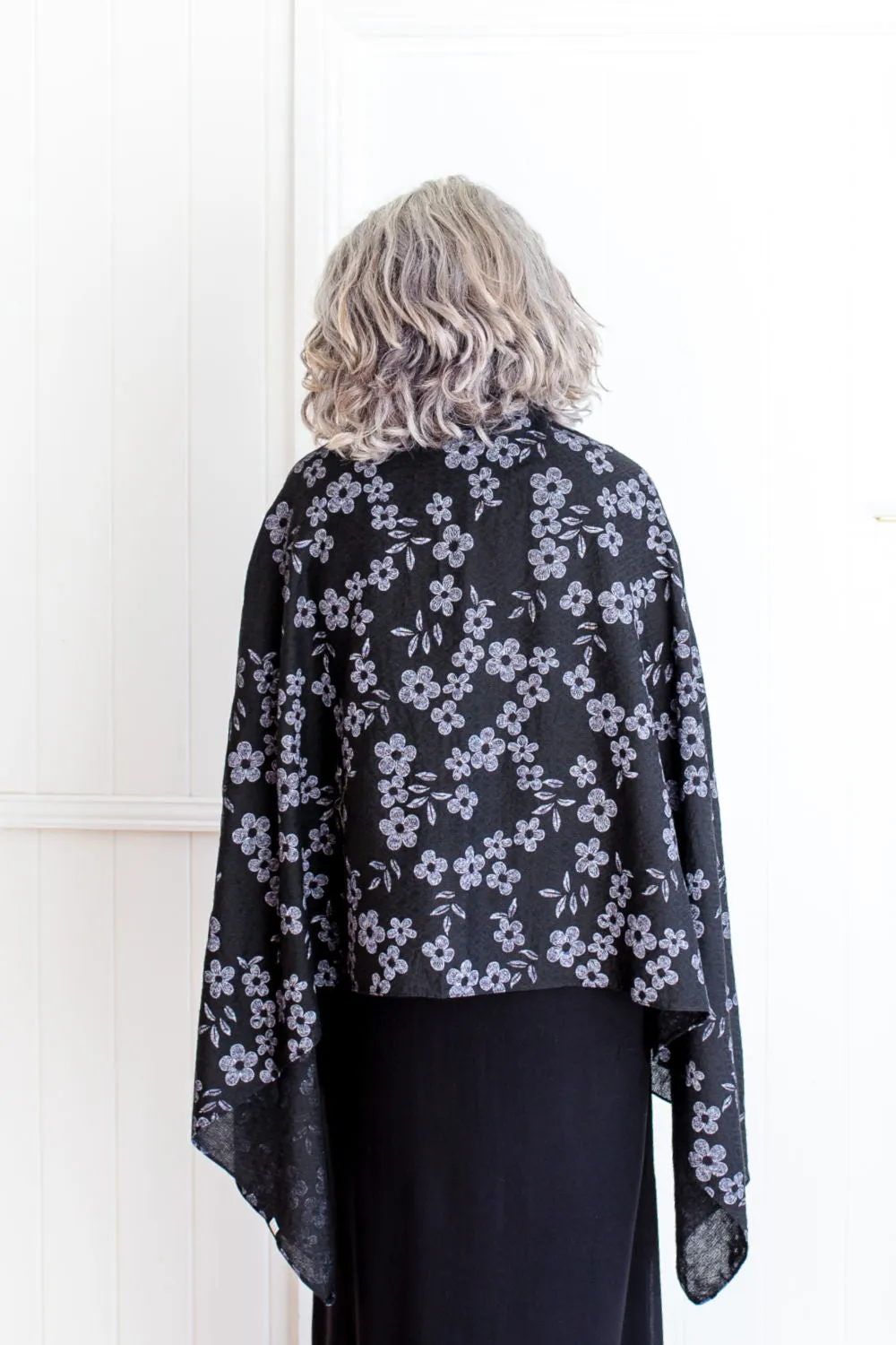 Floral Scarf - Black