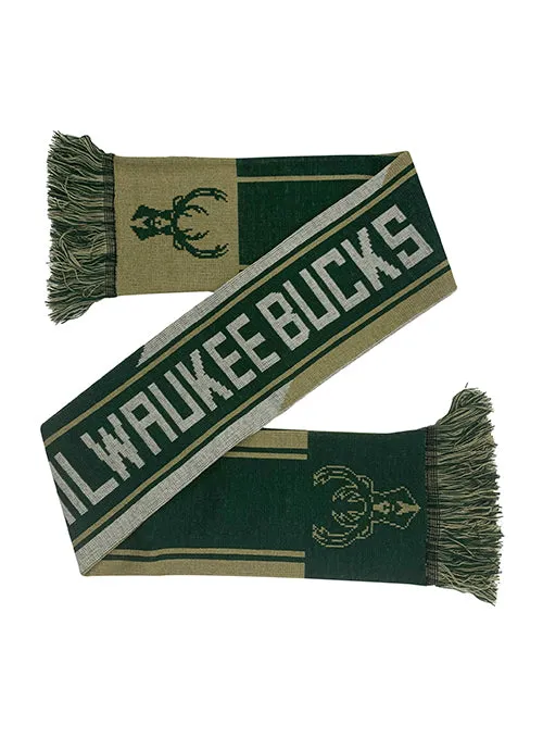 FOCO Colorwave Wordmark Milwaukee Bucks Scarf