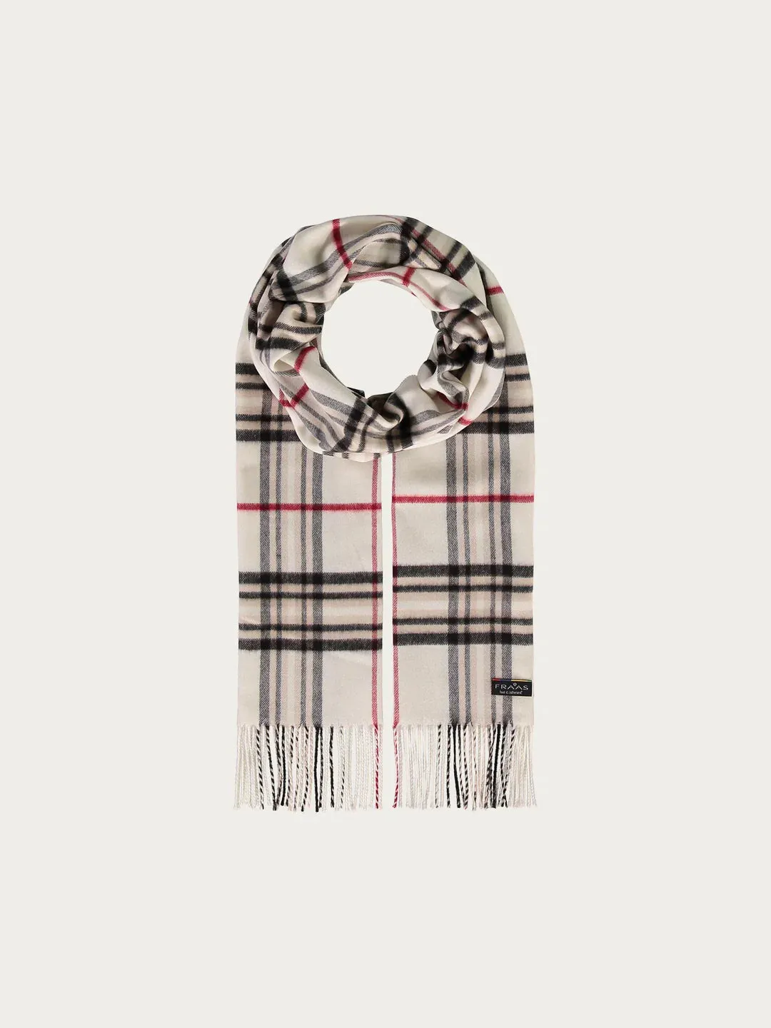 Fraas Cashmink Scarf With FRAAS Plaid Check