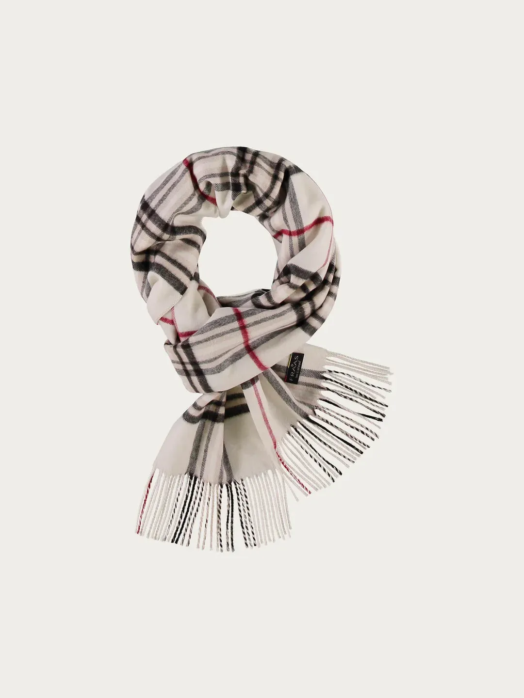 Fraas Cashmink Scarf With FRAAS Plaid Check