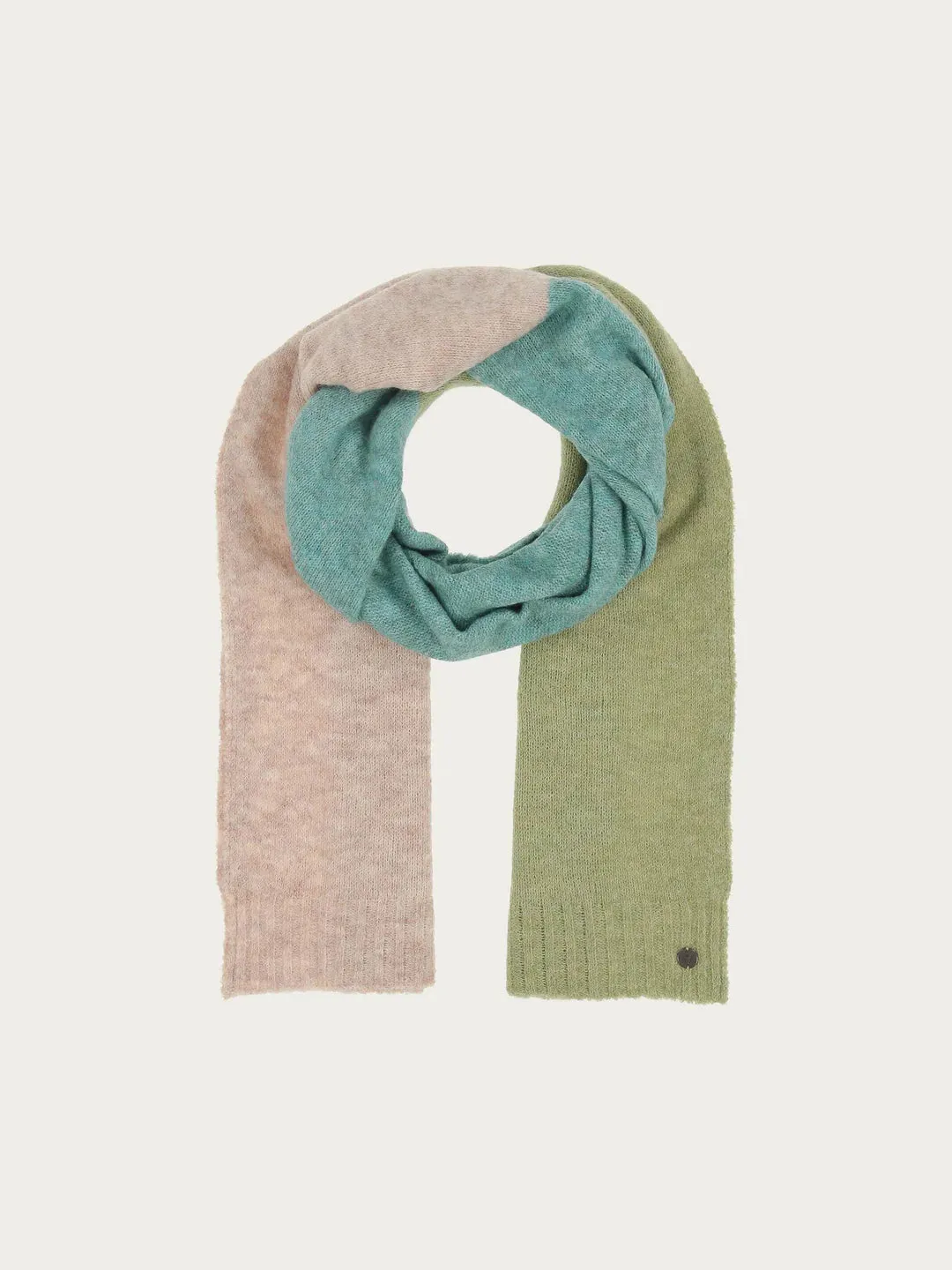 Fraas Sustainability Edition - Knitted Scarf With Block Stripes