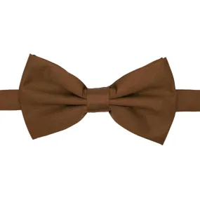 Gia Brown Satin Adjustable Bowtie