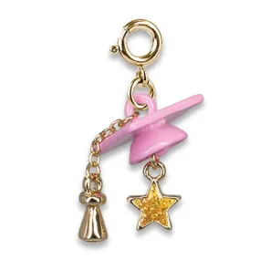 Gold Graduation Cap Charm