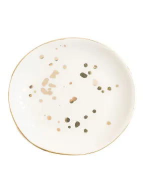 Gold Speckled Jewelry Dish