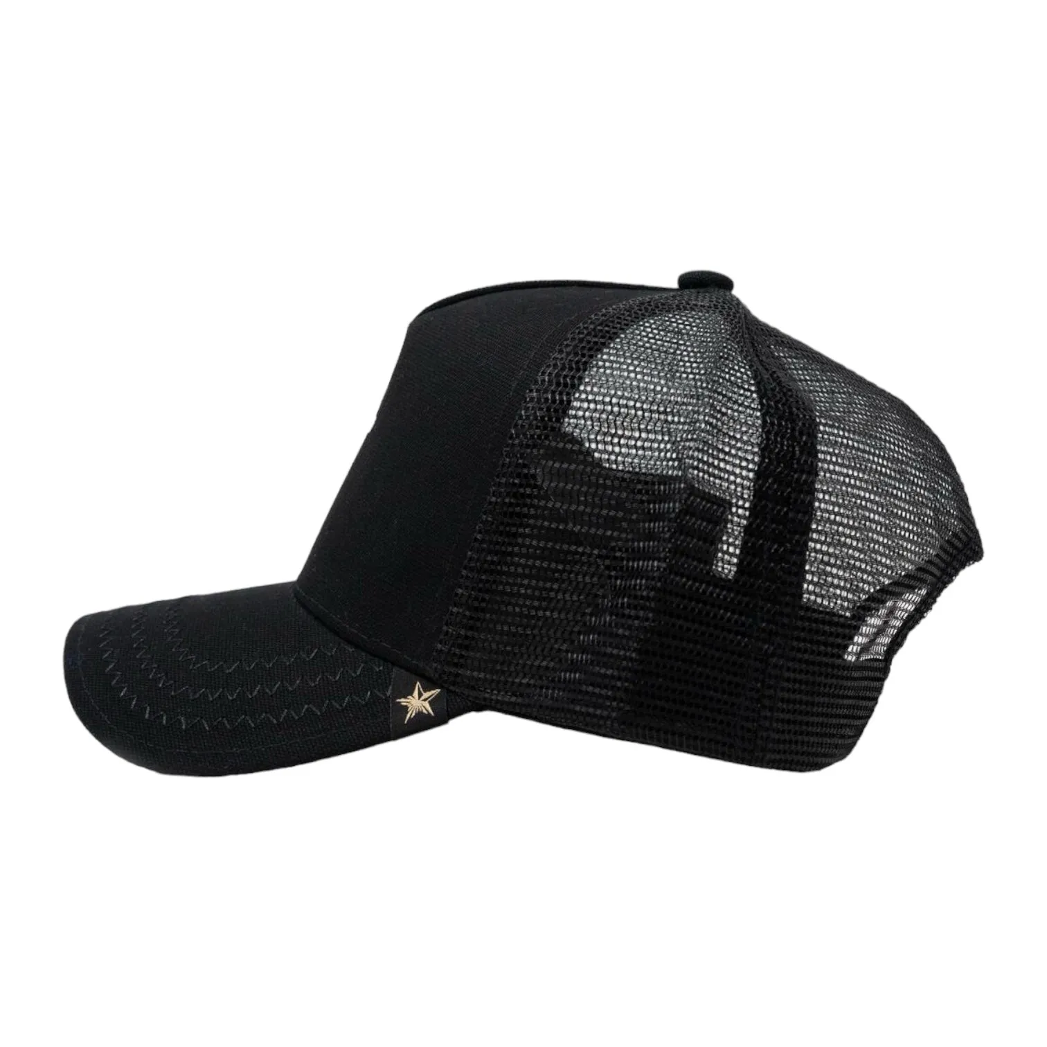 GOLD STAR HATS: Cross Trucker Hat GS145