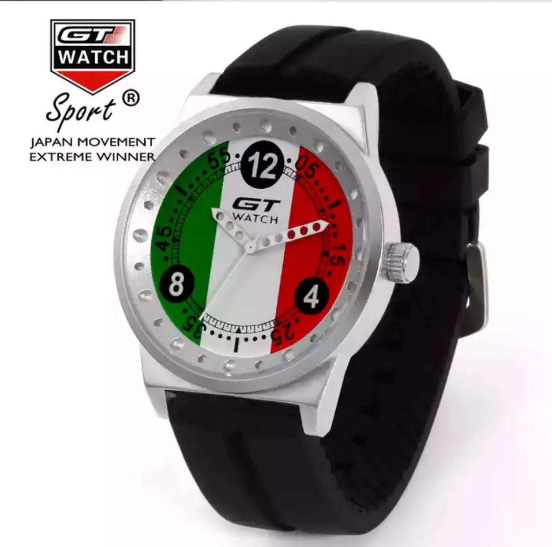 GT Watch Men Italy Flag F1 Sport Watch Mens Watches Top Brand Luxury Men's Watch