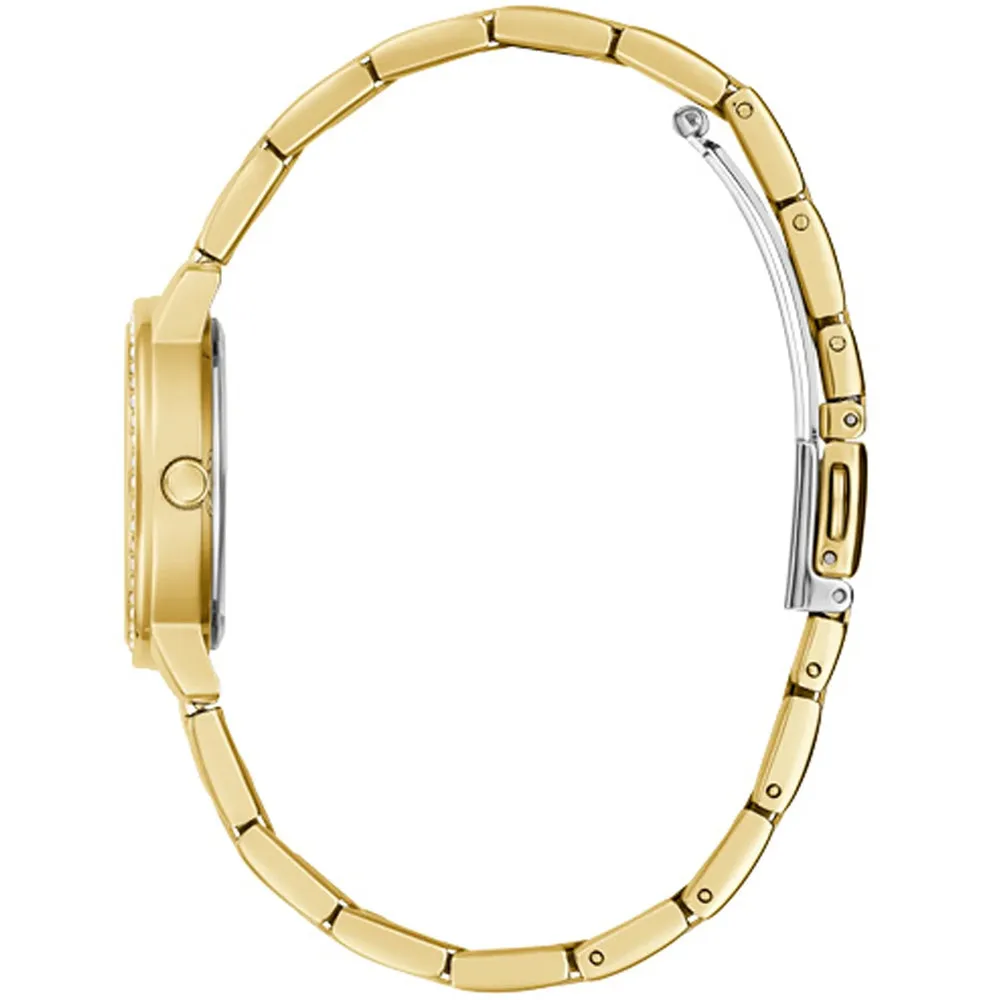 Guess Melody Gold Tone Stainless Steel Strap Ladies Watch GW0468L2