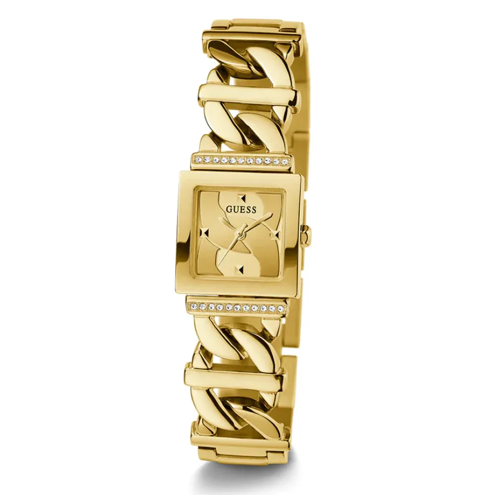 Guess Runaway Gold Tone Stainless Steel Strap Ladies Watch GW0603L2