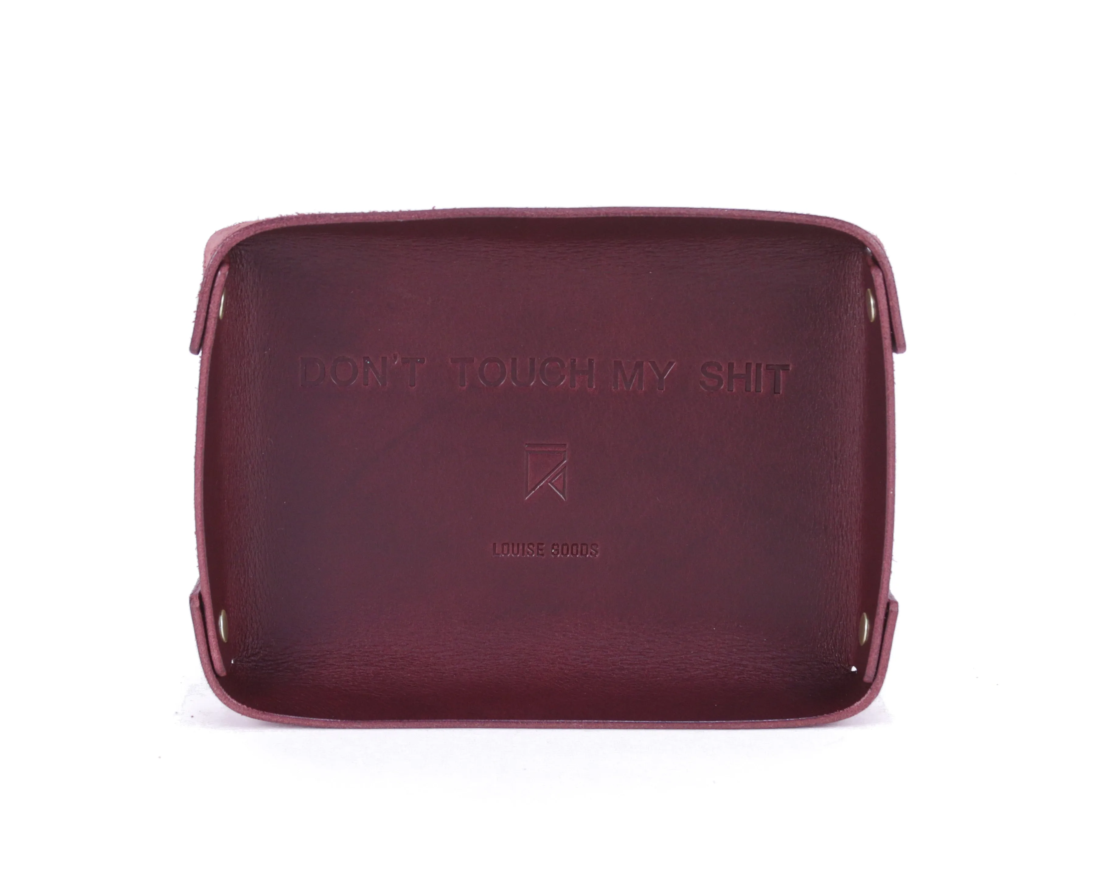 Hudson Valet Tray: Bordeaux