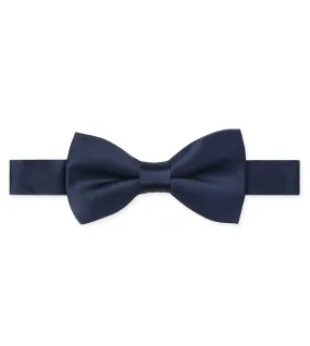 Ink Blue Satin Bowtie