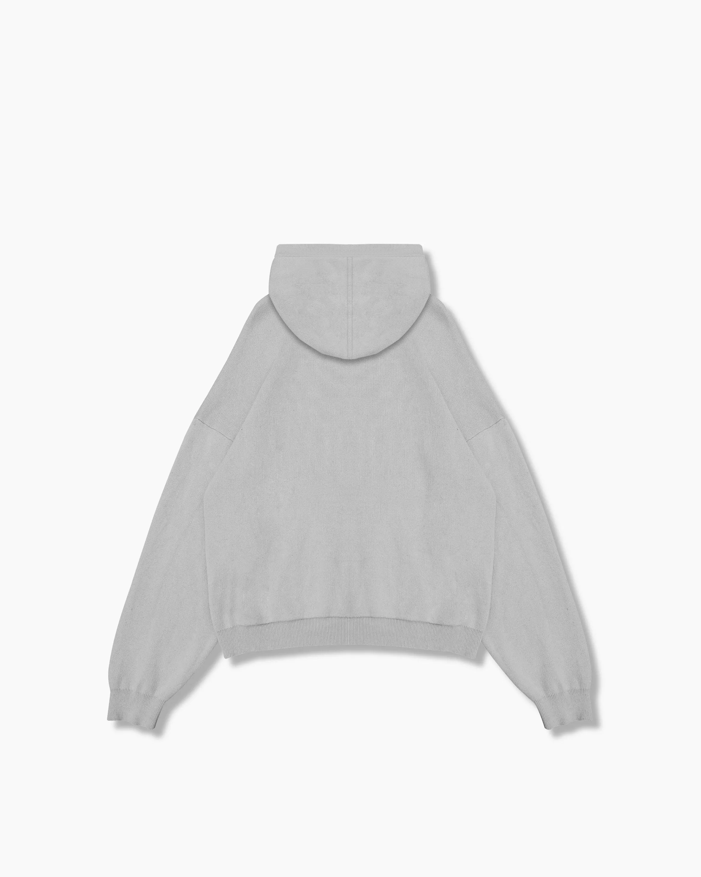 Knitted Hoodie - Pebble