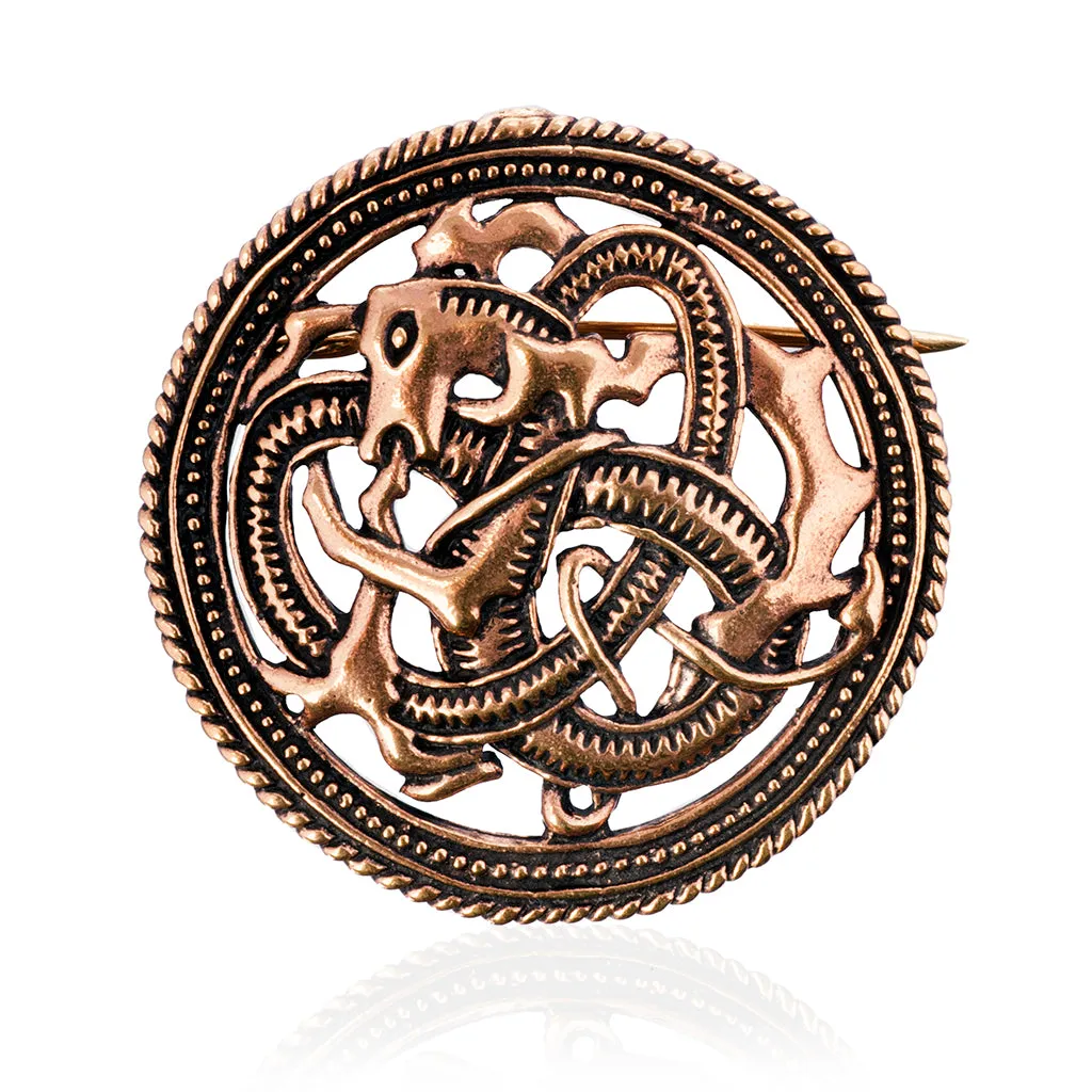 Lindworm Brooch, Bronze