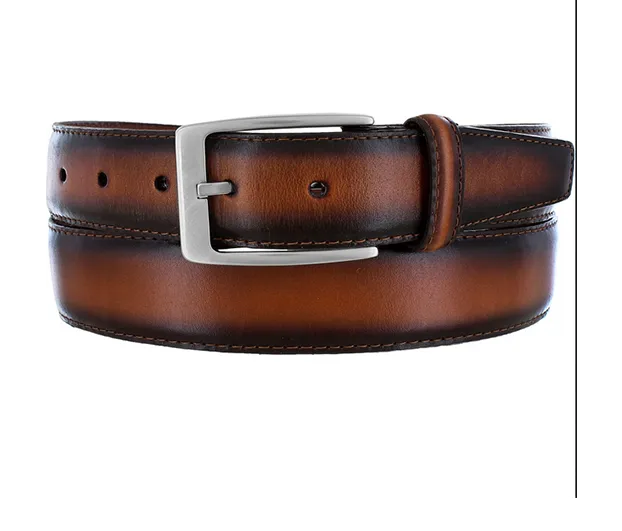 Men's Brighton | Two Tone Belt | Golden Brown