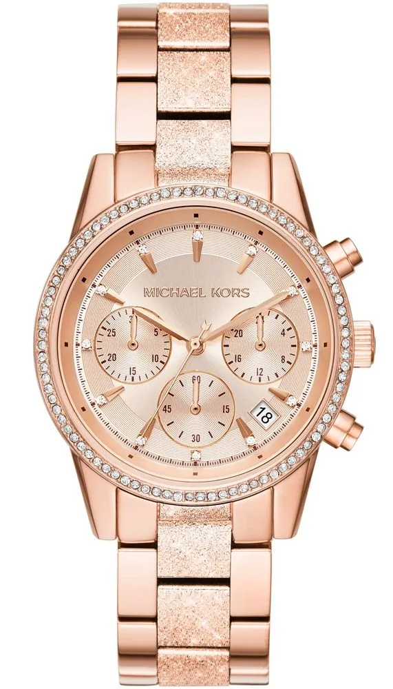 Michael Kors - Women’s Quartz Stainless Steel Rose Gold Dial 37mm Watch MK6598