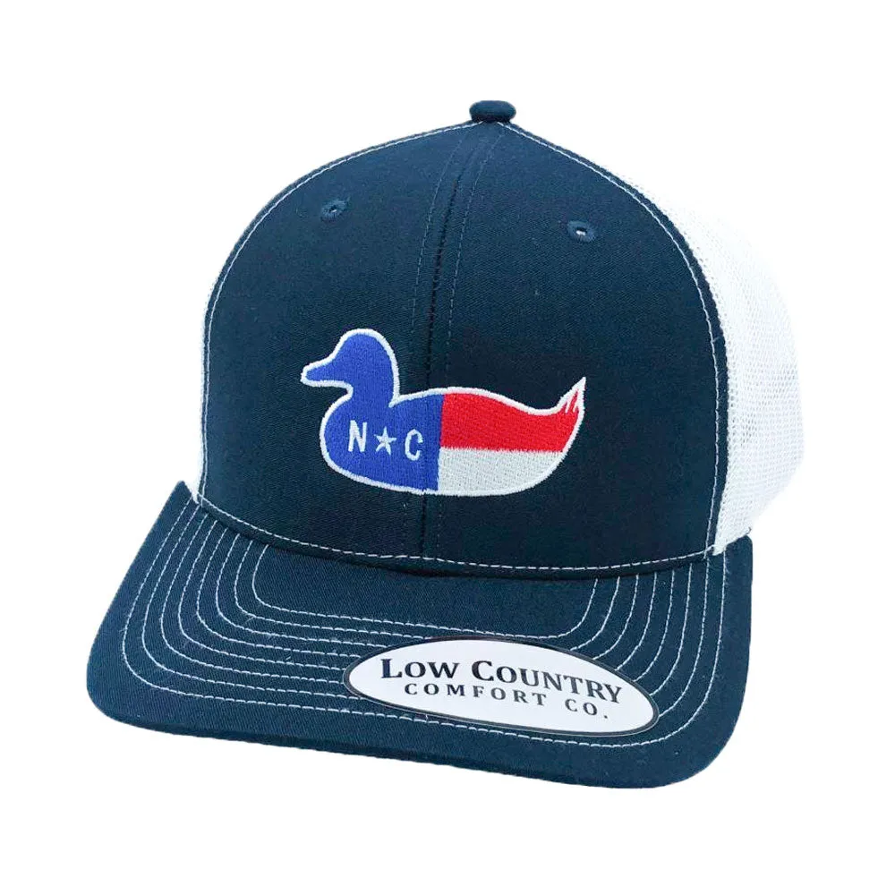 North Carolina Flag with Icon Embroidered Hat