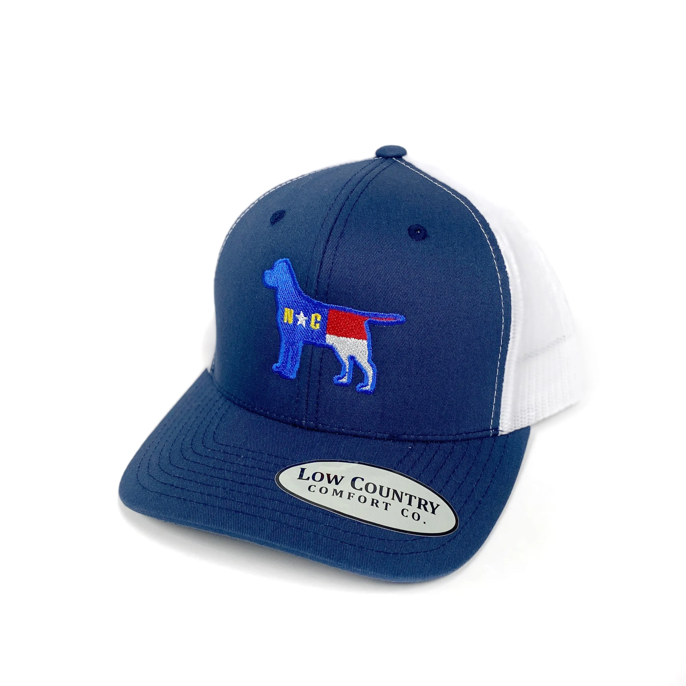 North Carolina Flag with Icon Embroidered Hat