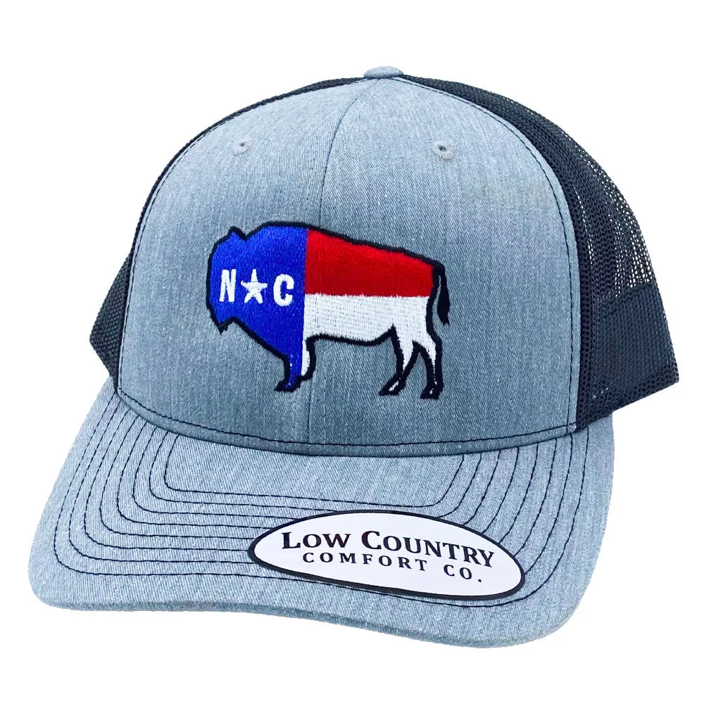 North Carolina Flag with Icon Embroidered Hat