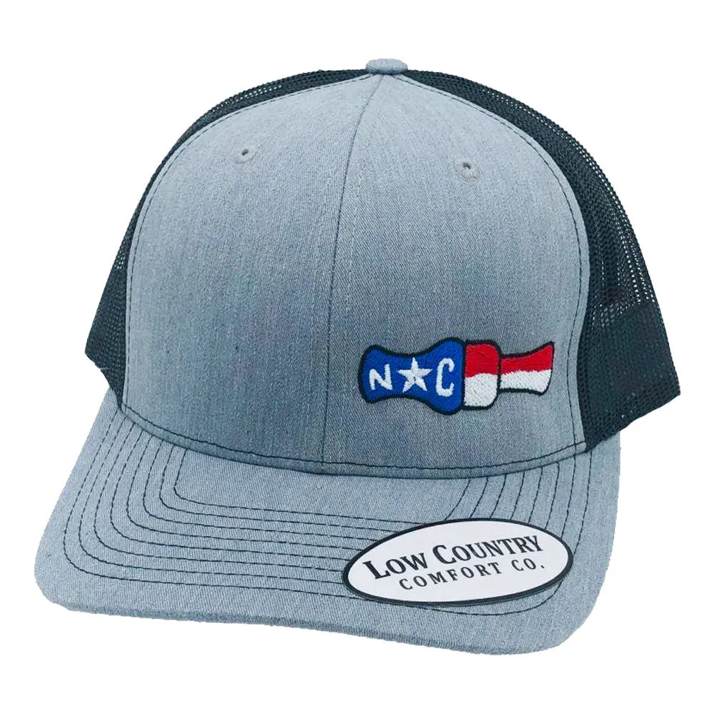 North Carolina Flag with Icon Embroidered Hat