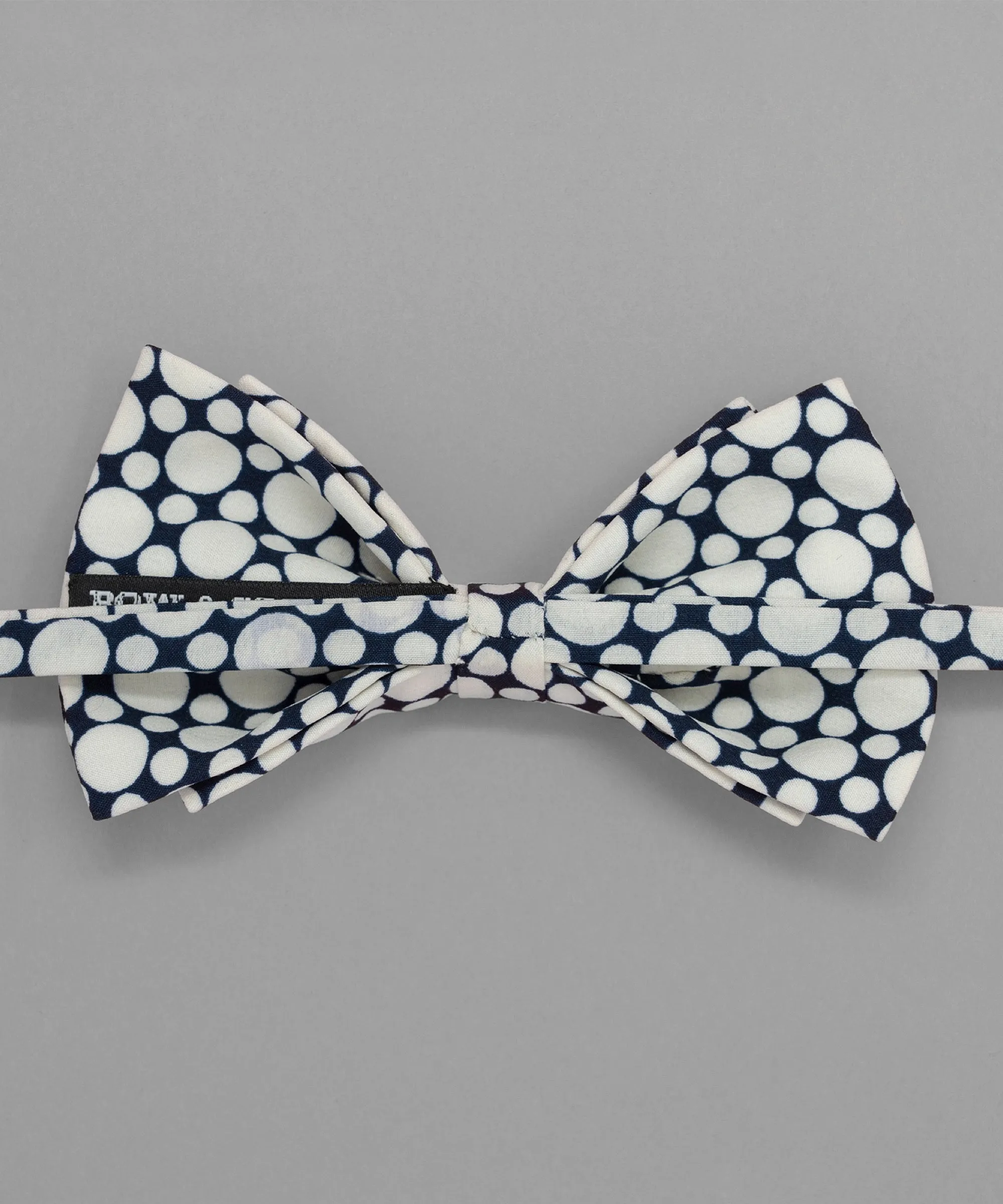 Old School Blue Polka Dot Bowtie