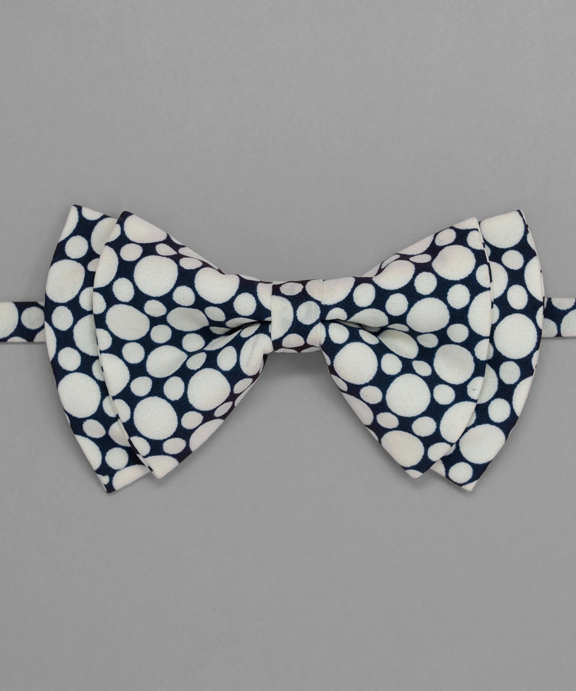 Old School Blue Polka Dot Bowtie