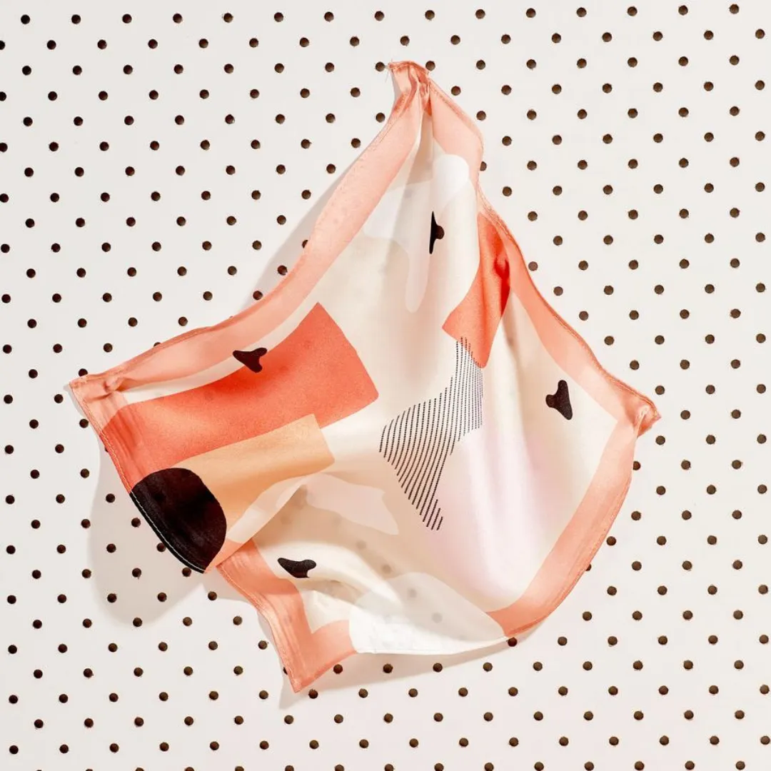 Pocket Square - Coral