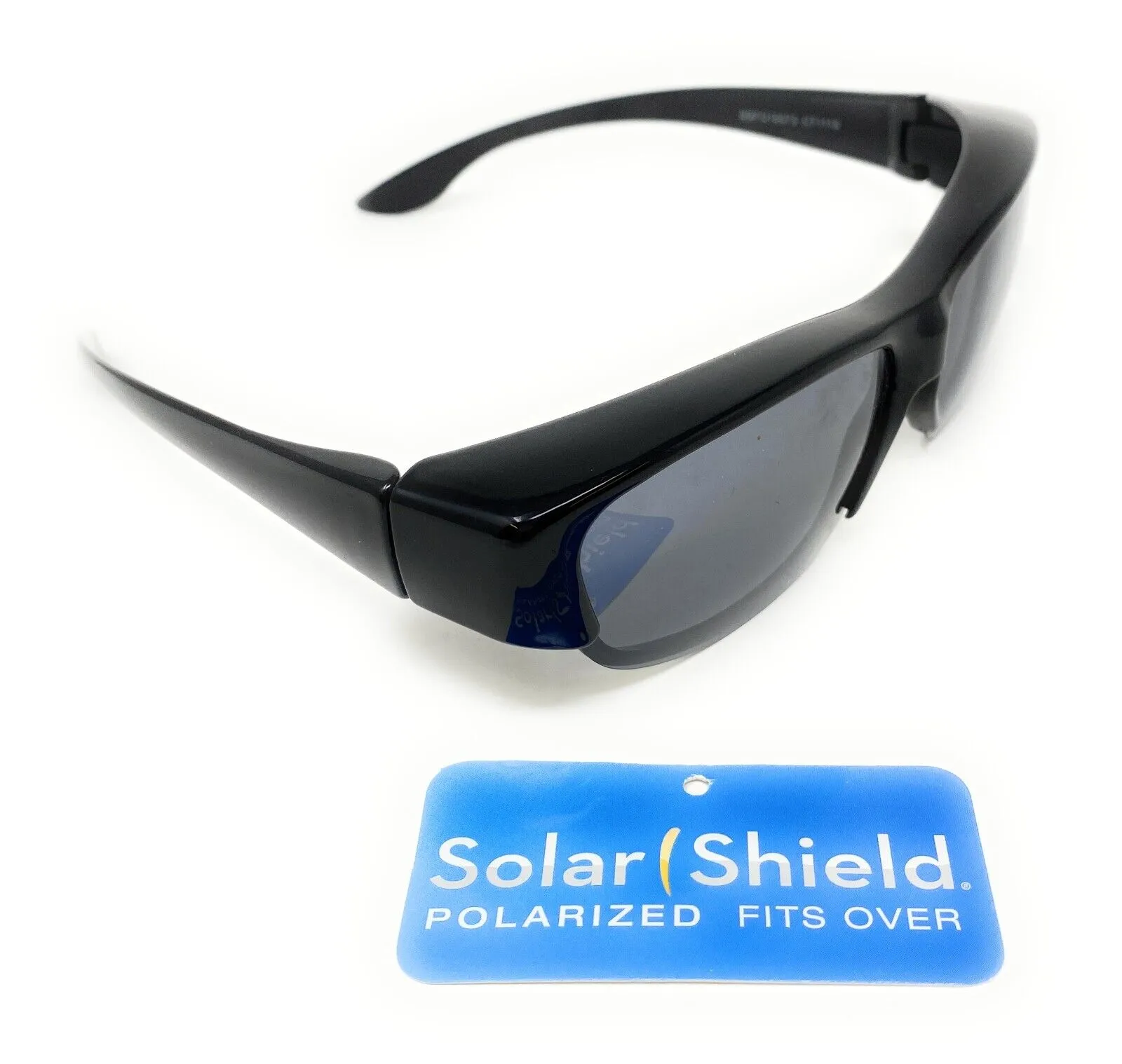 Polarised Sunglasses Optical Covers for Over Spectacles Gloss BLACK 573