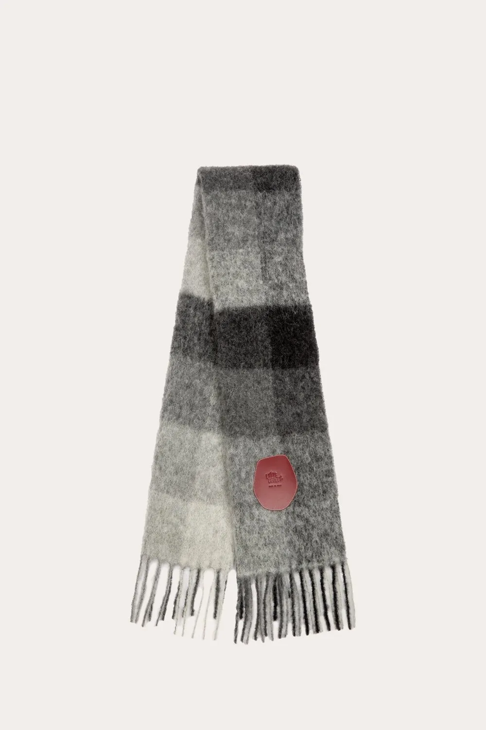 Pull Through Scarf Gray Check - 25% off