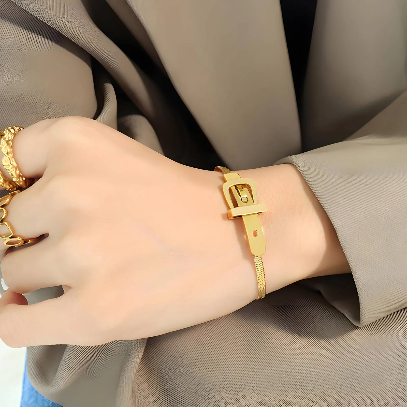 Reriti Intensity 18K gold plated Belt Bracelet