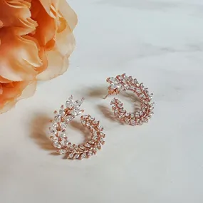 ROSA Crystal Earrings (18K Rose Gold, 18k Gold & Silver)