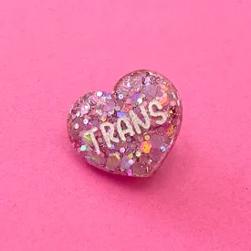 Sample Sale - Trans Glitter Lapel Pin