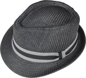 Scala Trilby Hats-SM704-Black & Natural