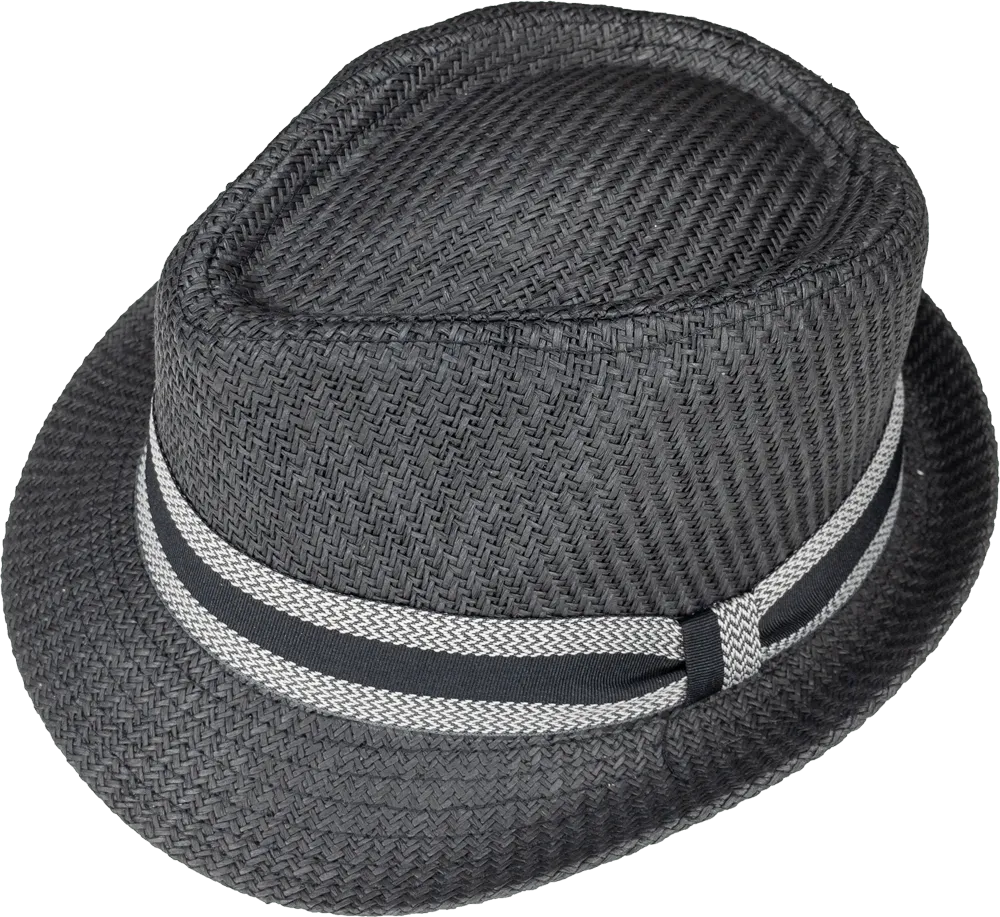 Scala Trilby Hats-SM704-Black & Natural