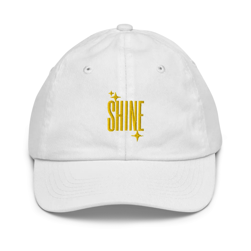 Shine Embroidered Kid's Baseball Cap